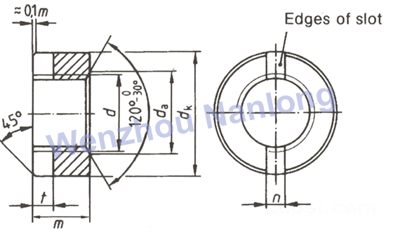 Din 546 - Slotted Round Nut